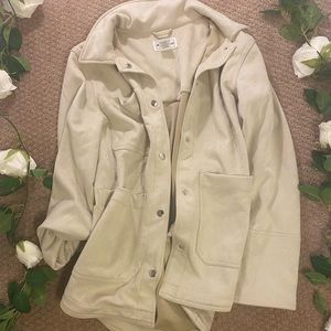 For The Republic Faux Leather Tan Jacket Soft / Size Small/ Never Worn